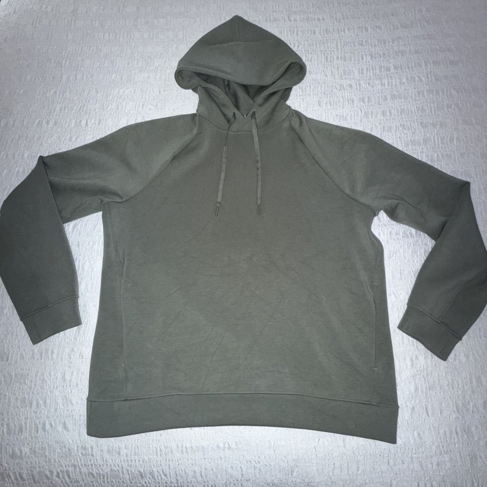 Lululemon Hoodie Mens Large‎ Willow Leaf Smooth Spacer Classic Fit Pullover Read